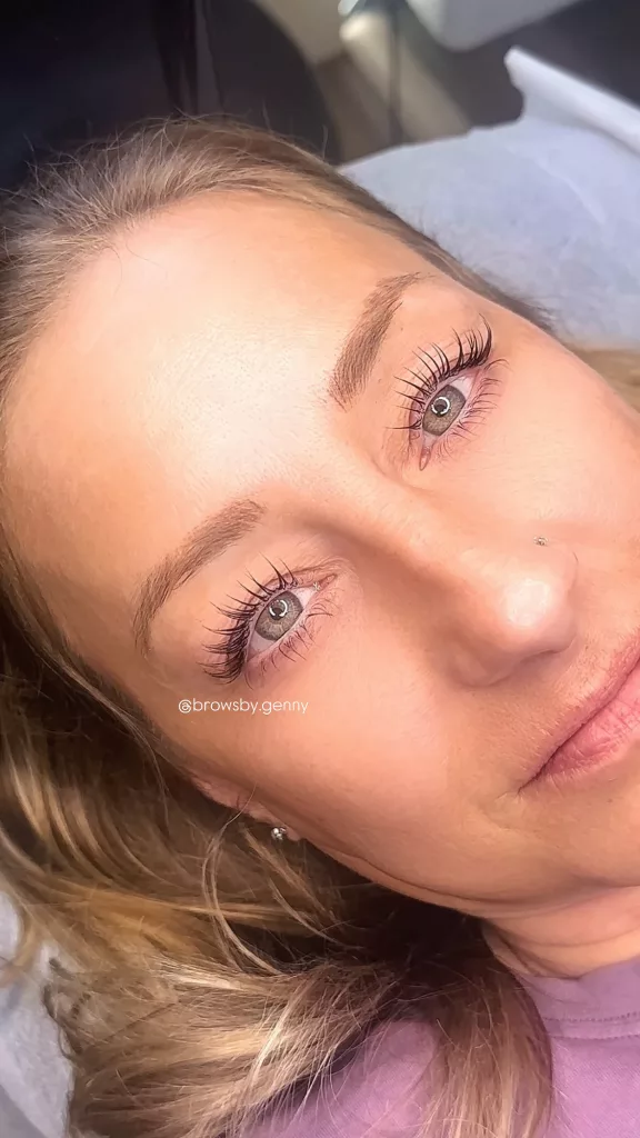 lash lift and tint
