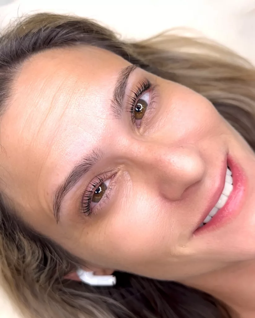 permanent makeup lash lift and tint