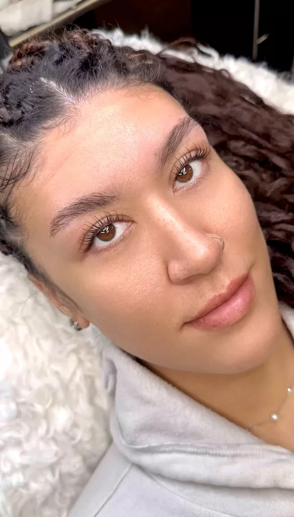 permanent makeup lash lift and tint