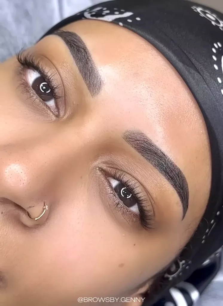 ombre brows permanent makeup