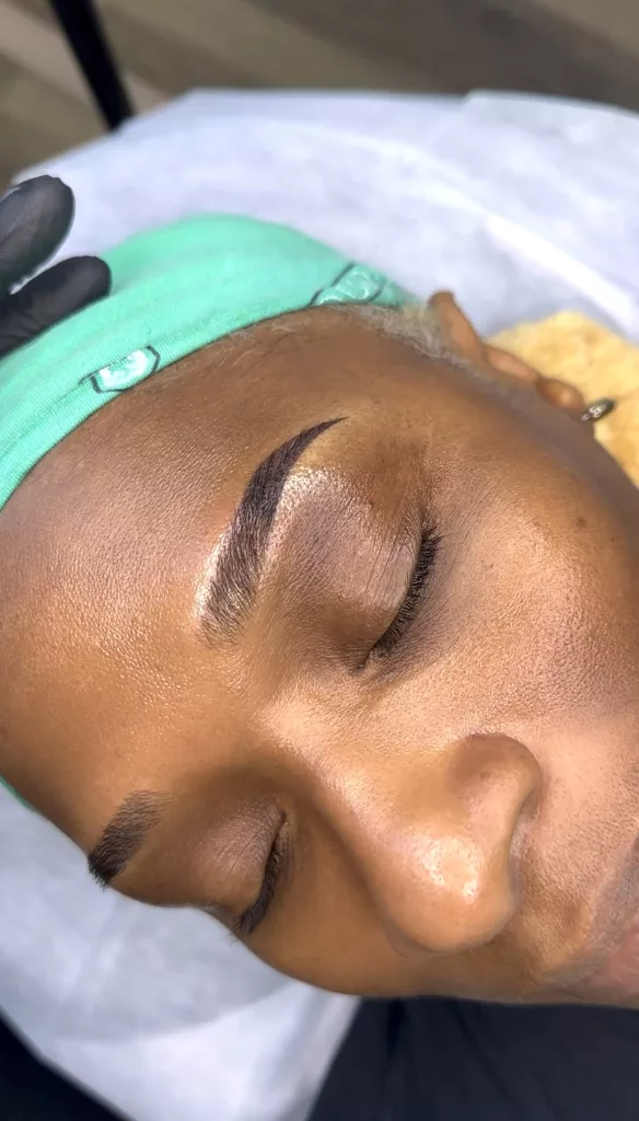 ombre brows permanent makeup dark skins